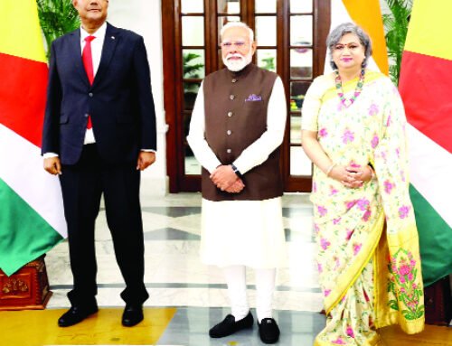 रिपब्लिक ऑफ सेशेल्स के राष्ट्रपति से मिलीं उपासना अरोड़ा