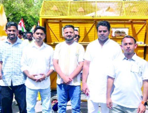 युवा कांग्रेस ने जंतर-मंतर पर किया प्रदर्शन