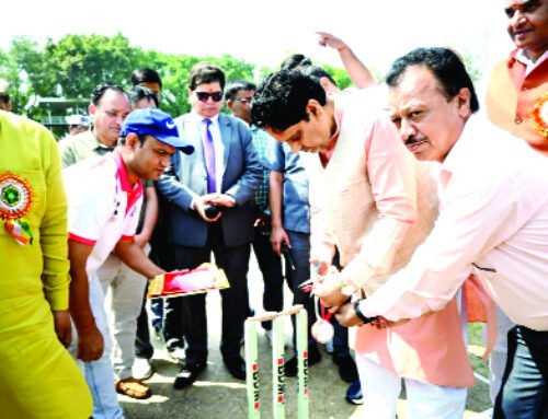 मंत्री सुनील शर्मा ने किया क्रिकेट टूर्नामेंट का उद्घाटन