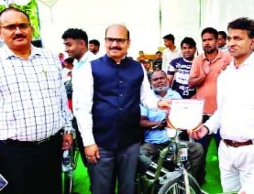 106 दिव्यांगजनों को दी गई मोटराइज्ड ट्राइसाइकिल
