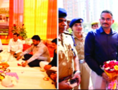 सीपी ने किया वेव सिटी थाने के पुनर्निर्माण कार्य का शिलान्यास