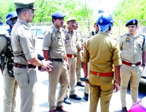 एनएच-९ व डीएमई पर सुरक्षा व्यवस्था रही कड़ी