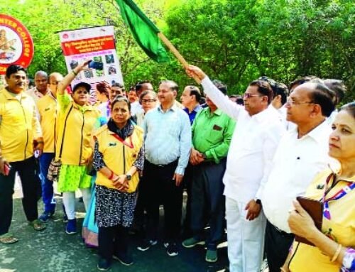 राज्यमंत्री ने दिखाई हरी झंडी