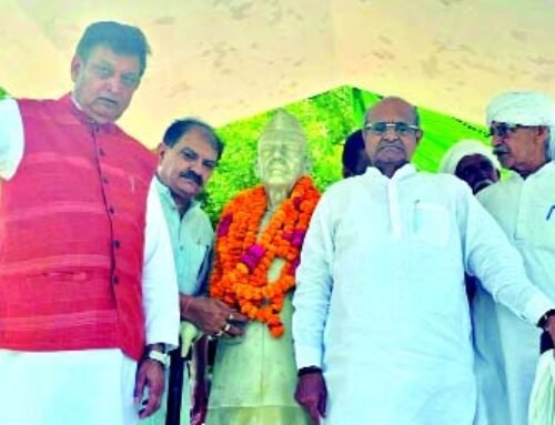 किसान संवाद कार्यक्रम में हुआ केसी त्यागी का स्वागत