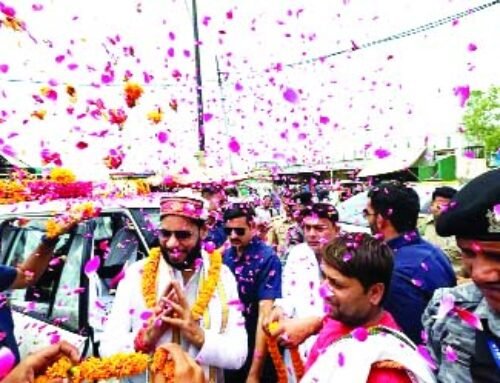 मंत्री मनोज पांडेय के नागरिक अभिनंदन में उमड़ा जनसैलाब