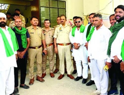 थाना इकोटेक-3 के घेराव के बाद भाकियू ने स्थगित किया धरना
