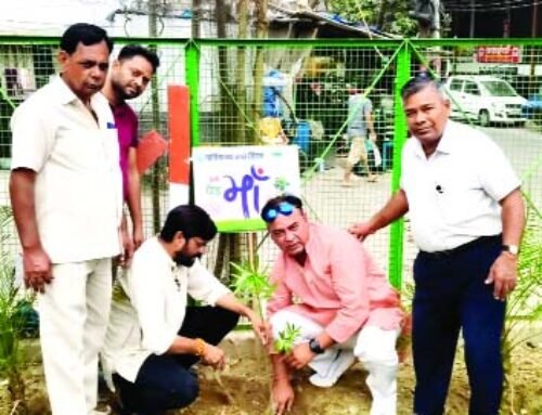 भाजपा ने लगाया एक पेड़ माँ के नाम