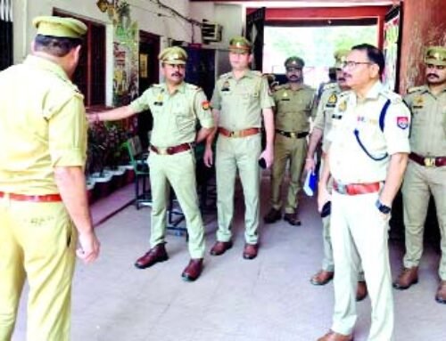 डीसीपी रूरल ने किया परीक्षाकेंद्रों का निरीक्षण