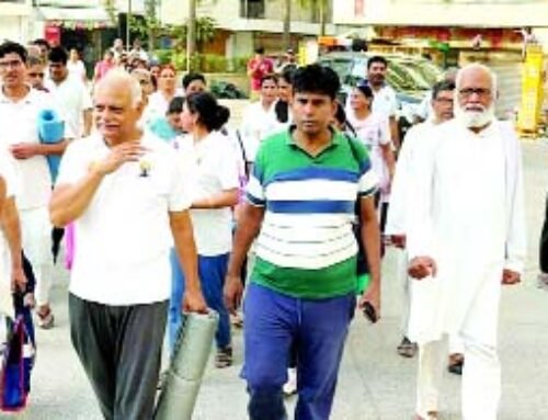 योग जनजागरण यात्रा निकाली