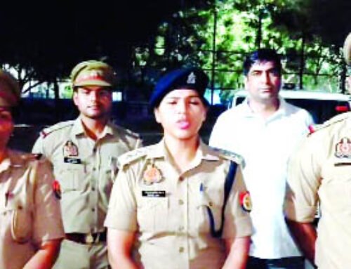 एक हत्याभियुक्त के पैर में पुलिस ने मारी गोली