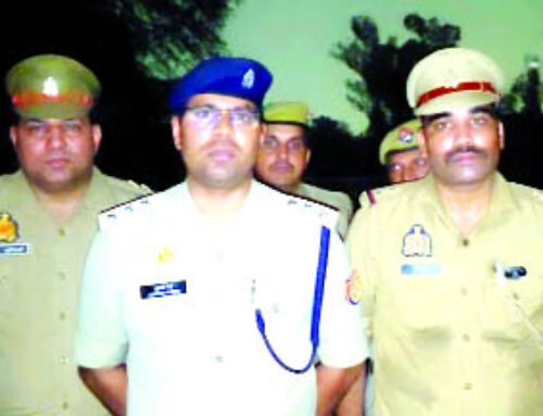 इंदिरापुरम पुलिस ने लुटेरे को किया लंगड़ा