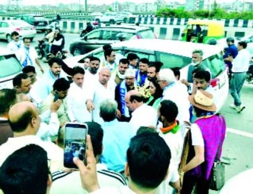 कांग्रेस के प्रदेश प्रभारी का किया स्वागत