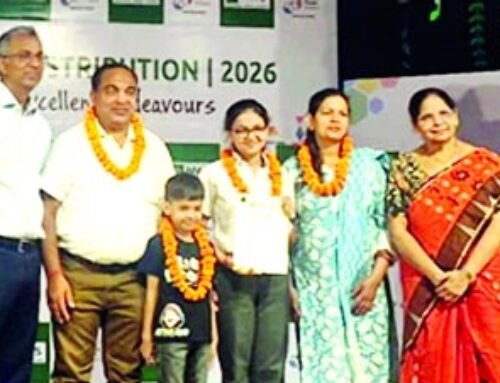 पीहू बंसल को स्कॉलर बैज से किया सम्मानित