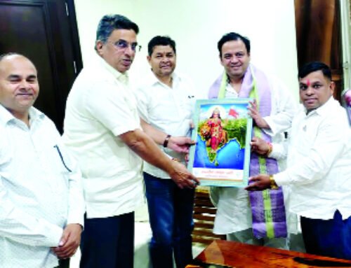 विजयनगर में भाजपा नेताओं से मिले विभु बंसल