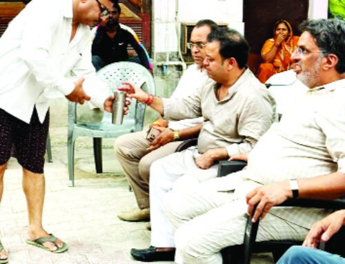 विभु बंसल ने विजयनगर क्षेत्र में लोगों से की चाय पर चर्चा