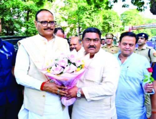 विधायक अजीत पाल त्यागी के यहां पहुंचे उपमुख्यमंत्री ब्रजेश पाठक का भव्य स्वागत