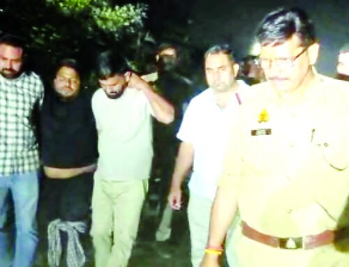 कारोबारी के हत्यारोपी को पुलिस मुठभेड़ में लगी गोली