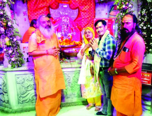 पांचवे दिन देवी मंदिर में हुई स्कंदमाता की पूजा